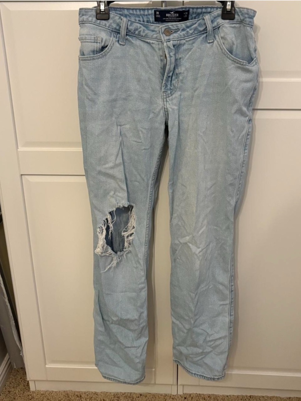 Hollister Light Blue Straight Leg Jeans